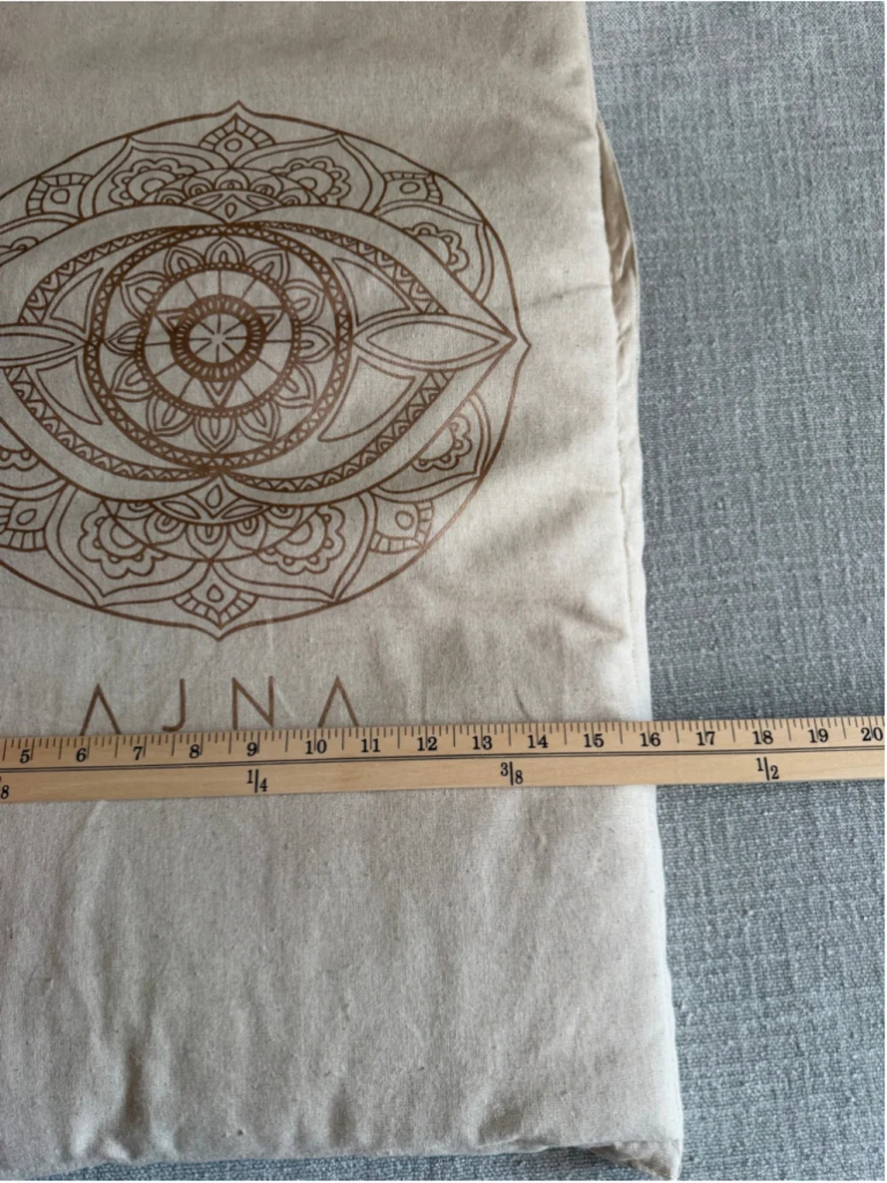 Anja Acupressure Mat and Pillow Natural Organic Linen Cotton with carrying bag
